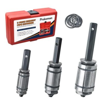 Prokomon 3 Pieces Exhaust Pipe Expander; Pipe Stretcher Kit; Muffler Pipe Expander;Tail Pipe Expander 1/18" to 3-1/2"