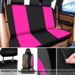 ROCEEI 43-Pc Fuzzy Car Seat Cover Set – Fluffy Pink Accessories - Image 3