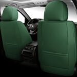 Premium Green Leather Car Seat Covers - Full Set, Waterproof, Universal Fit - Image 2