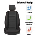 Cozy Black Universal Car Seat Cover - Soft Winter Cushion, Warm & Comfortable - Image 2