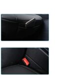 Luxury Black Leather Car Seat Cover | Universal Fit | Premium Protection 20.8" - Image 7