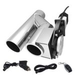 SPELAB Electric Alloy Steel Exhaust Cutout Valve 3.0 Inch 76mm Catback Single Y Pipe with One Controller Remote Kit