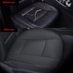 Luxury Black Leather Car Seat Cover | Universal Fit | Premium Protection 20.8" - Image 6