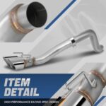 Chevy Corvette Performance Axle-Back Exhaust System 2005-2008 6.0L 6.2L Polished Tips - Image 3