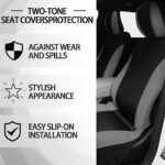 Luxury Bling 43pc Car Accessory Set for Women Crystal Seat Covers Mats Gray - Image 6