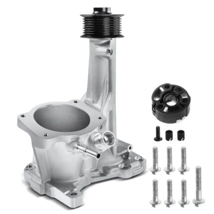 A-Premium Supercharger Snout + Bottom Cover Head Rebuild Kit Compatible with Land Rover LR4 2014-2016, Range Rover 2014-2017, Range Rover Sport 2014-2015, Jaguar F-Type XE XF XJ, V6 3.0L Supercharged