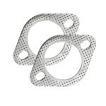 2Pcs Car Exhaust Gasket, High Temp Exhaust Gasket, Flange Gasket,Head Gasket Sealer 2 Inches Inner Diameter