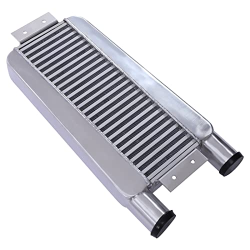 Futchoy Universal Aluminum Intercooler Universal Turbo Intercooler 2.5" Car Universal Futchoy Universal Aluminum Intercooler Universal Turbo Intercooler 2.5" Car Universal Intercooler Replacement Aluminum Intercooler (24x11x3")