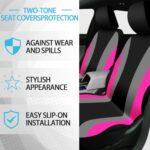 ROCEEI 43-Pc Fuzzy Car Seat Cover Set – Fluffy Pink Accessories - Image 6