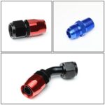 Universal Turbo Oil Feed & Drain Line Kit - High Performance Black Aluminum Piping - Image 5