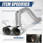 Chevy Corvette Performance Axle-Back Exhaust System 2005-2008 6.0L 6.2L Polished Tips - Image 2