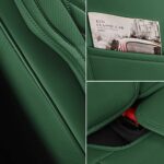 Premium Green Leather Car Seat Covers - Full Set, Waterproof, Universal Fit - Image 5