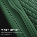 Premium Green Leather Car Seat Covers - Full Set, Waterproof, Universal Fit - Image 4