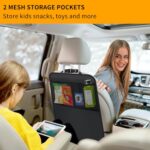 Car Kick Mats with Pockets | 2-Pack Universal Seat Back Protectors for Kids - Image 2