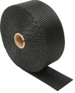 DESIGN ENGINEERING INC. Black Titanium™ Exhaust Heat Wrap (2" x 50') with LR Technology - Withstands Direct Heat Up To 1800°F & 2500°F Intermittent High Heat