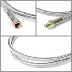 Universal Turbo Oil Feed & Drain Line Kit - High Performance Black Aluminum Piping - Image 2