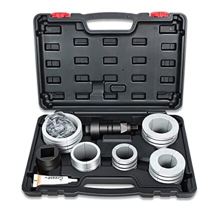 DNA MOTORING TOOLS-00202 1-5/8 to 4-1/4 Inches Exhaust Pipe Expander Stretcher Tool Set with Rubber Rings for Automotive Car Tail Pipe Tube Repair