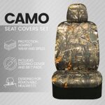 Mossy Oak Camo Car Seat Covers Full Set - Forest Camouflage for Trucks & SUVs - Image 2
