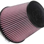 K&N Universal Clamp-On Air Intake Filter: High Performance, Premium, Washable, Replacement Air Filter: Flange Diameter: 6 In, Filter Height: 6.5 In, Flange Length: 1 In, Shape: Round Tapered, RU-1042