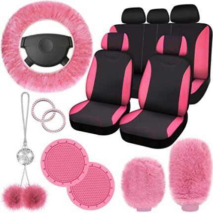 car seat covers and steering wheel cover
