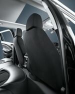 Leather Car Seat Covers: Cow Print Black PVC Bucket Seats, Universal Fit SUV Truck - Image 5