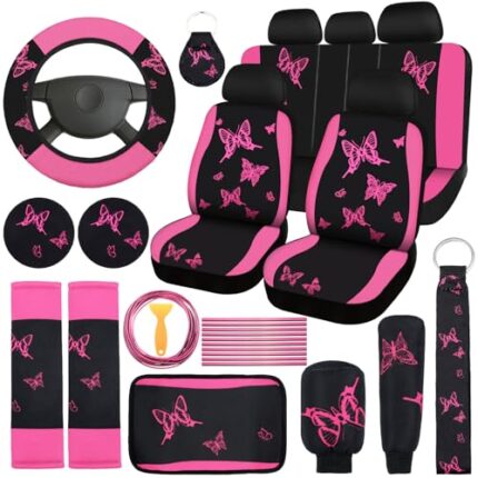 car seat covers full set pink