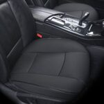 Luxury Black Leather Car Seat Cover | Universal Fit | Premium Protection 20.8" - Image 2
