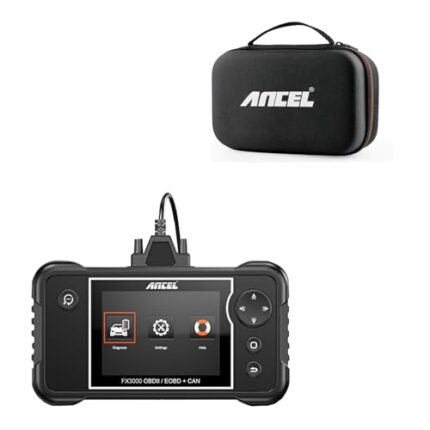 ANCEL FX3000 OBD2 Scanner, 5 Reset Services, ABS Bleeding/SAS/EPB/Oil Reset Diagnostic Scan Tool, ABS/SRS/at/Check Engine Code Reader Free Update with ANCEL Protective Case Storage Bag