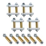 Heavy Duty Shackle Upgrade Kit Compatible with CRE3000 Stock and Equaflex 2.25" Shackles Tandem Axle Truck/Trailers Suspension Kit Replacement UO12-016