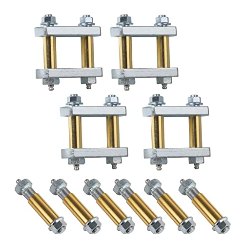 Heavy Duty Shackle Upgrade Kit Compatible with CRE3000 Stock and Heavy Duty Shackle Upgrade Kit Compatible with CRE3000 Stock and Equaflex 2.25" Shackles Tandem Axle Truck/Trailers Suspension Kit Replacement UO12-016