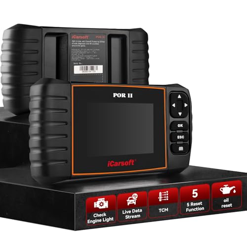OBD2 Scanner Diagnostic Tool for Porsche, iCarsoft POR II Car OBD2 Scanner Diagnostic Tool for Porsche, iCarsoft POR II Car Code Reader, Full System Diagnosis Car Scan Tool with Oil Reset/EPB/DP/ETC/SAS, Live Data Graph-Free Update/Repair