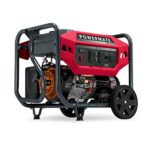 Powermate PM9400E 9,400-Watt Gas-Powered Portable Open Frame Generator - Quiet Electric Start - Ideal for Home, Camping, RV and Outdoor Activites - Engine Powered by Generac - 49 State/CSA - Red/Black