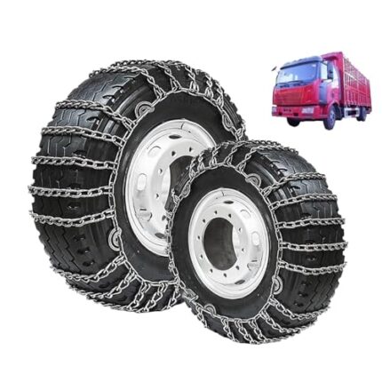 YAGOLD Set of 2 Tire Chains for Trucks 2pcs Snow Chains for Trucks Snow Chains for Car Tires Anti-Skid Thickening Tire Chains Winter Car Accessories No Jack Required 2pcs 8.25-16 2pcs 315/80R22.5