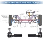 Ford Escape Front Tie Rod Ends Kit 2005-2012 Steering Suspension Upgrade - Image 4