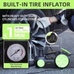 ROGTZ 5 Ton Electric Car Jack w/ Tire Inflator - Portable Hydraulic Lift Kit - Image 4