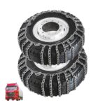 Set of 2 Tire Chains for Trucks 2pcs Snow Chains for Trucks Snow Chains for Car Tires Anti-Skid Thickening Tire Chains Winter Car Accessories No Jack Required 2pcs 215/75R17.5 2pcs 295/80R22.5