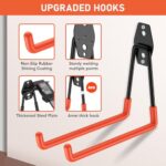 Heavy Duty Steel Wall Hooks: 18 Pack Garage Storage Organizer for Tools & Gear - Image 4