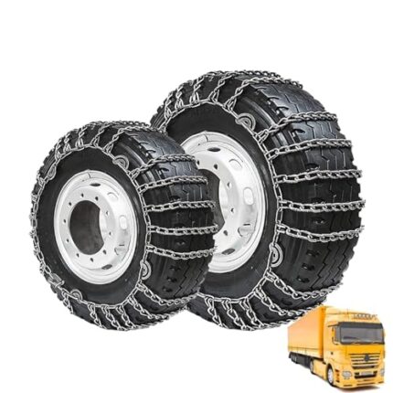 YAGOLD Set of 2 Tire Chains for Trucks 2pcs Snow Chains for Trucks Snow Chains for Car Tires Anti-Skid Thickening Tire Chains Winter Car Accessories No Jack Required 2pcs 7.00-16 2pcs 315/70R22.5