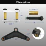 Heavy Duty Trailer Axle Shackle Kit: 3.125" Tandem Suspension Parts - Image 3