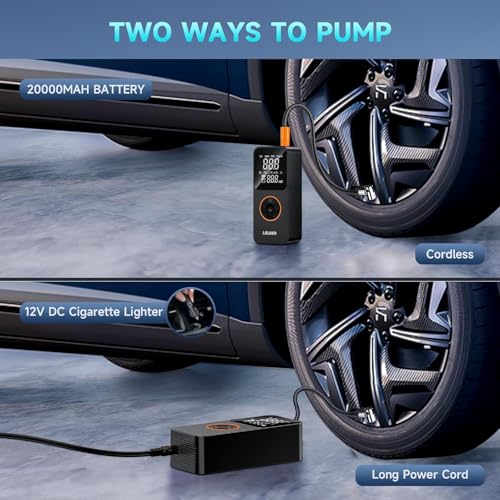 Powerful Portable Air Compressor 150PSI Cordless Electric Tire Inflator 20000mAh - Image 3