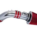Rtunes Racing Short Ram Air Intake Kit + Filter Combo RED Compatible For 2004-2007 Honda Accord 2.4L L4 SULEV