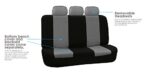 FH Group 7-Seater Car Seat Covers Full Set - Gray, Universal Fit - Image 4
