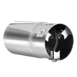 Chrome Stainless Steel Exhaust Tip - Adjustable 1.75-2.5" Inlet, Universal Fit Muffler Upgrade - Image 3