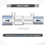 Universal Stainless Steel Exhaust Pipe Adapter 1.25" to 1.5" Connector, 4" Length - Image 4