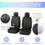 4PCS Breathable Car Seat Covers with Foam Padding for SUV & Cars - Image 3