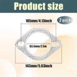 Universal 2.5" Exhaust Manifold Gasket Set | High-Performance 2-Bolt Seal Replacement - Image 2