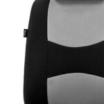 FH Group 7-Seater Car Seat Covers Full Set - Gray, Universal Fit - Image 5