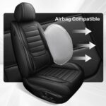 Lexus IS250 Seat Covers 2006-2015 Full Set Leather Waterproof Black - Image 4