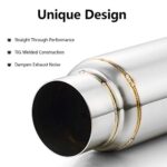 A-KARCK 3" Exhaust Resonator Muffler – Deep Tone, Reduces Rasp, 12" - Image 3