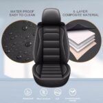 AOMSAZTO Waterproof Leather Seat Covers for Jeep Grand Cherokee 05-25 - Image 5